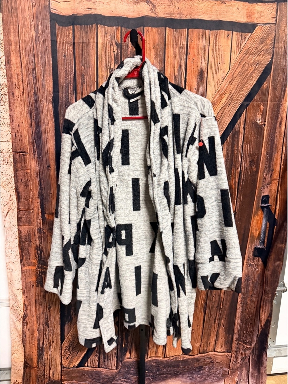 Victoria's Secret PINK Cozy Letter Print Sleepwear robe XS/S